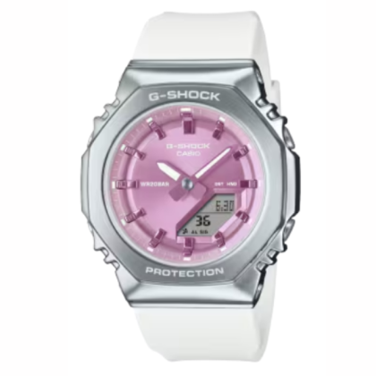 CASIO G-SHOCK GM-S2110-7A6DR BIO-BASED RESIN BAND ANALOG-DIGITAL WOMEN WATCH